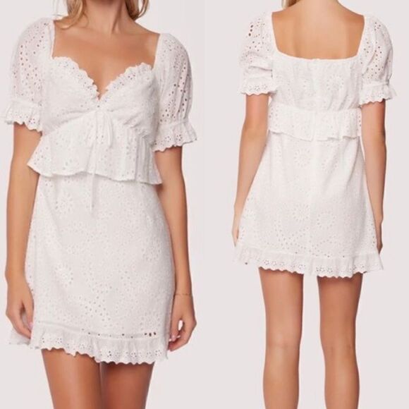 Lost + Wander NWT Petals of The Sky Dress White Size Small - Picture 1 of 12